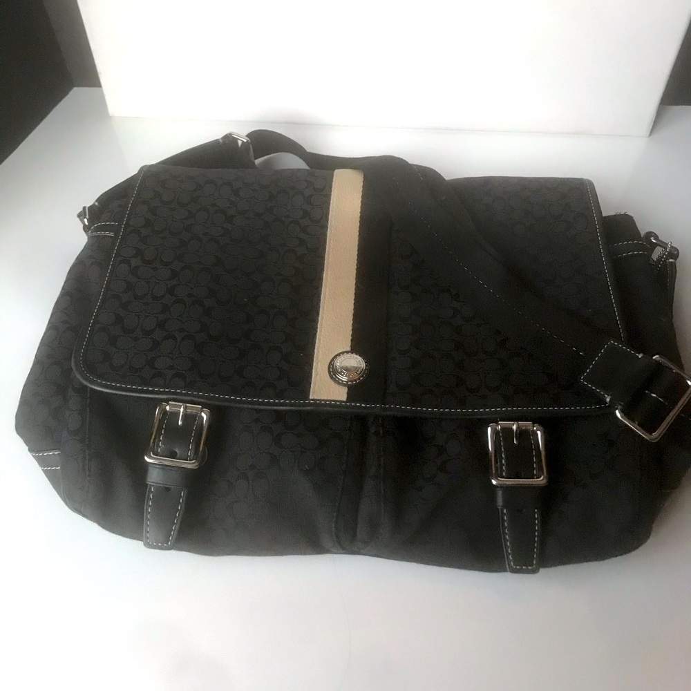 Coach Black Voyager Messenger Bag